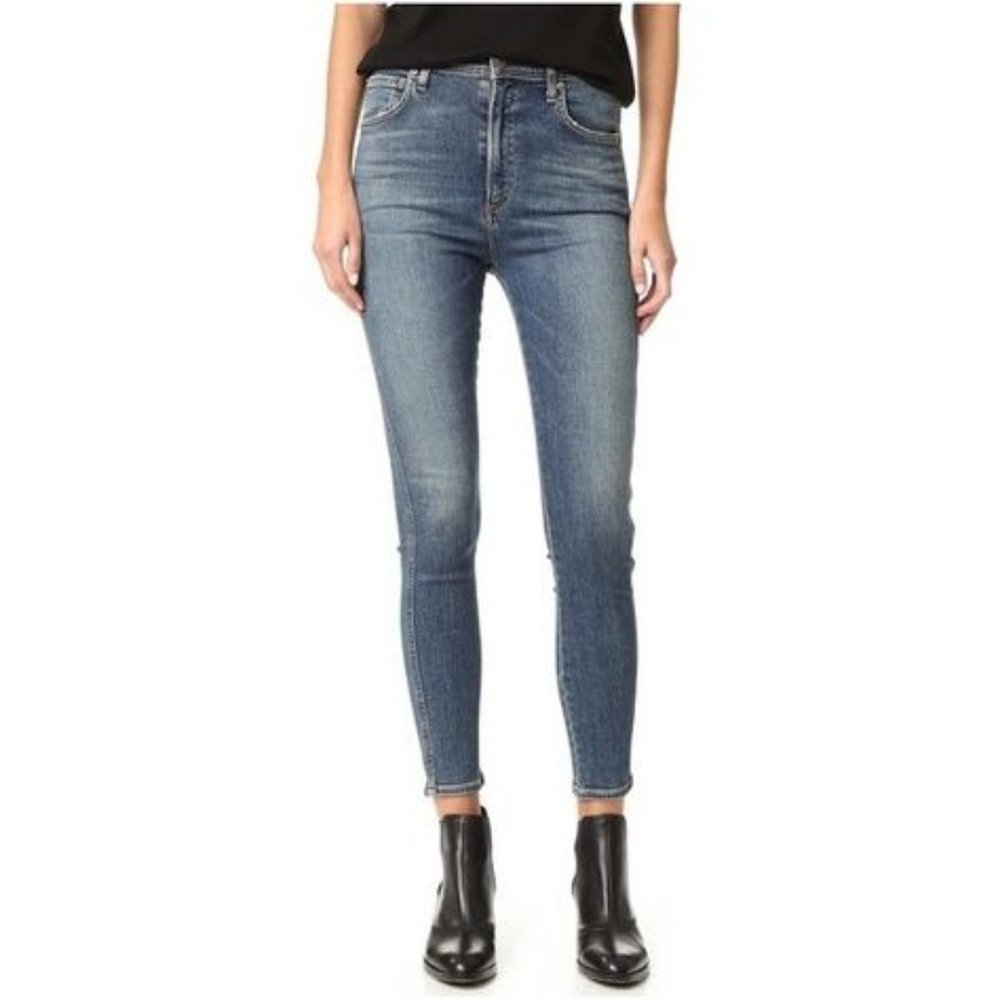 AGOLDE Roxanne High Rise Skinny Jeans Kansas City